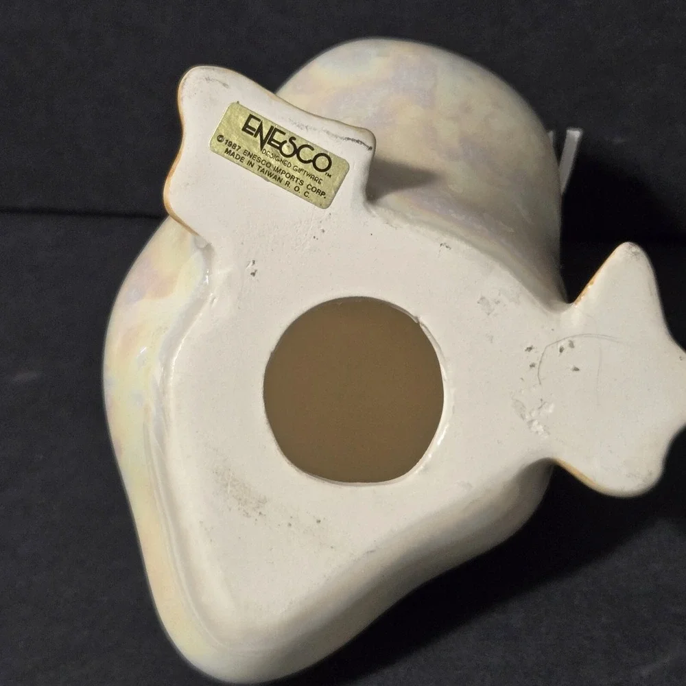 Vintage Enesco Duck Goose Cottagecore Easter Figurine Ceramic Kitchen Decor 1984